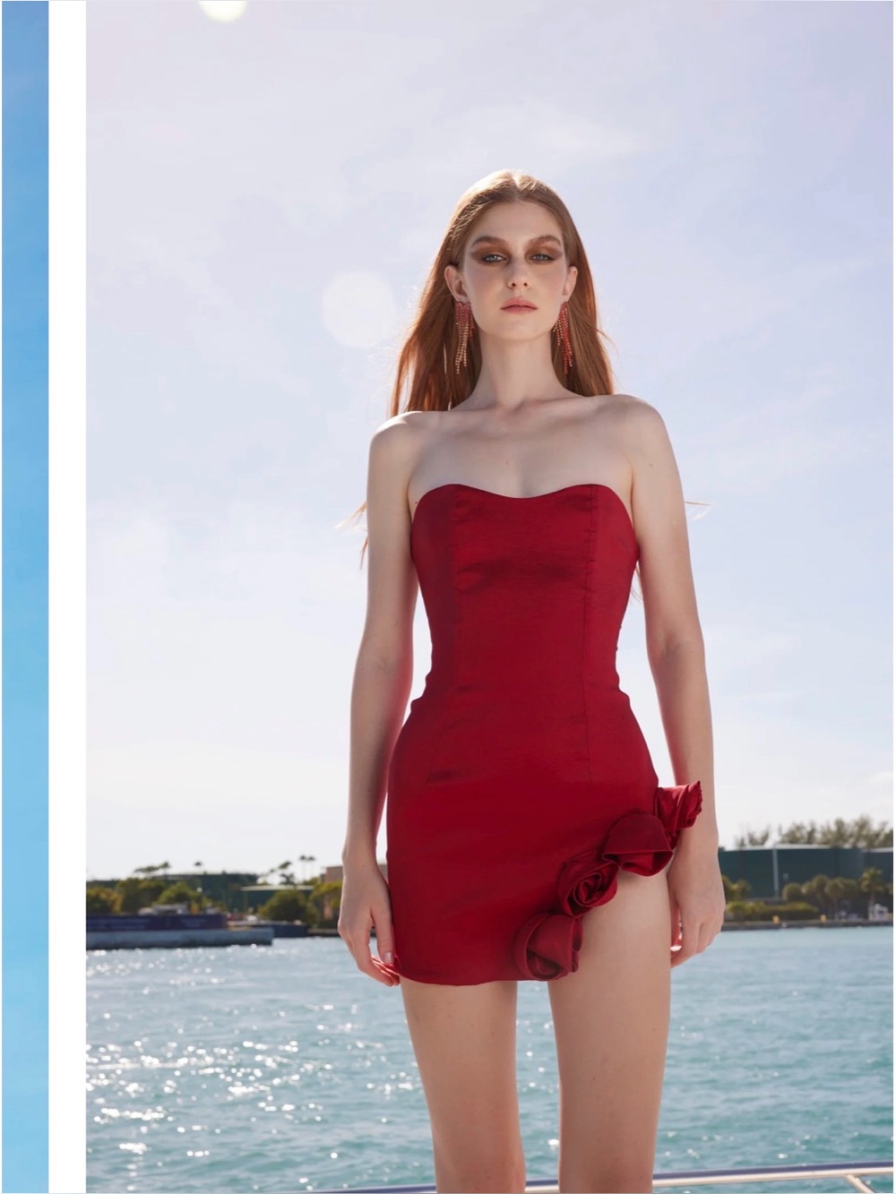 Diana Kassabov Rosamond Mini Dress Red